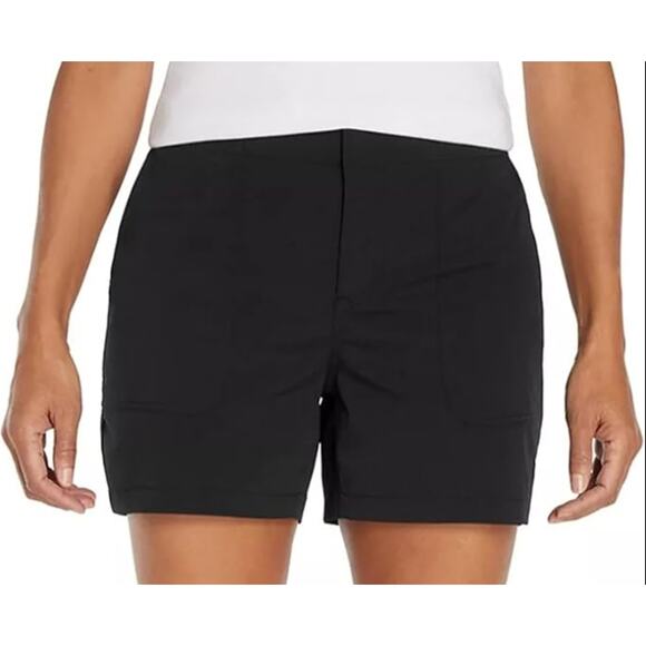 New Eddie Bauer Hiker Shorts UPF 50 Water-Repellant Black Women's Size 6 NWT - Picture 1 of 6